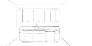 curved kitchen lines