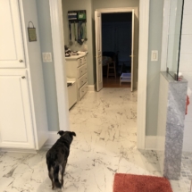 large-format tile flooring