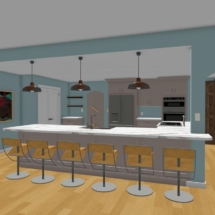 New kitchen 3D rendering