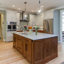 Nature-inspired-kitchen with island