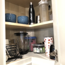 Easy-reach wall cabinet